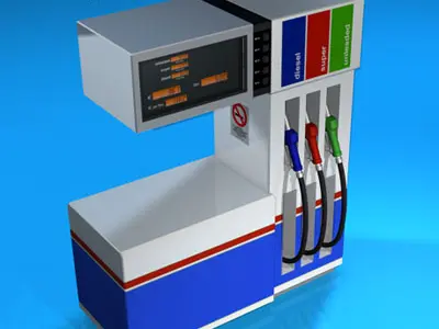 Gas pump2 3D model