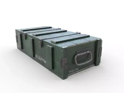 Ammo Crate - 04 Low-poly 3D model