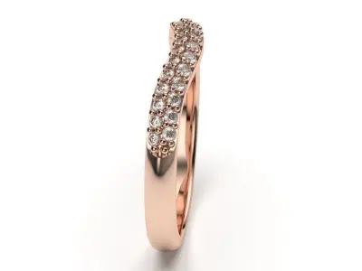 solitaire with ring sizes  8 part S34 3D print model