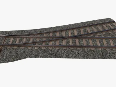 Railroad Pack Low-poly 3D model