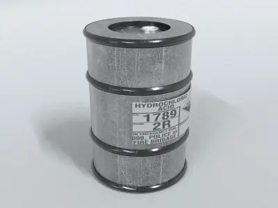 laos Game Drum Container Low-poly 3D model