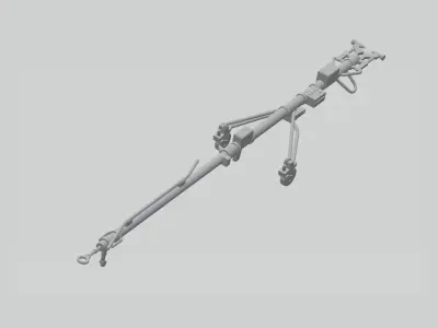 MIG-29 Fulcrum fighter tow bar 3D print model