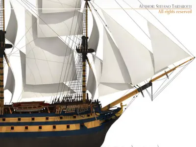 HMS Leopard 3D model purchase