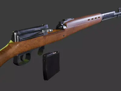 SVT 40 Low-poly 3D model
