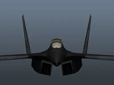 Military Airplane Low-poly 3D model