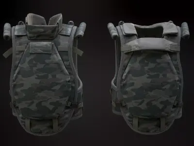 6B13  Assault Body Armor  Low-poly 3D model
