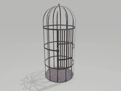 Metal Cage 2 Low-poly 3D model
