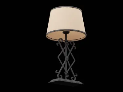 Bed Side Lamp Low-poly 3D model