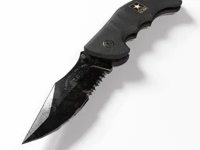 Army knife pbr realistic 3d model  Low-poly 3D model