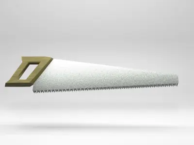 Low Poly - Woodsaw saw blade Low-poly 3D model