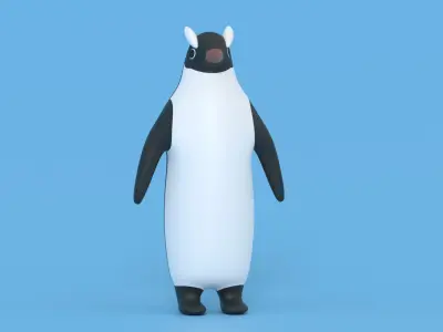 Cartoon Penguin 3D model buy