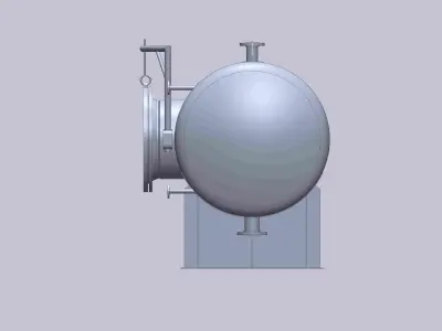 Pressure vessel ASME VIII Free 3D model