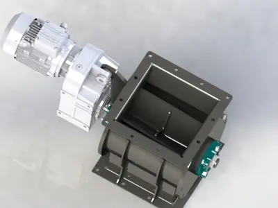 Simple manufacturing 250 airlocks-rotary valves 3D model
