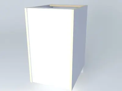 B0D2D kitchen cabinet with two drawers Free 3D model