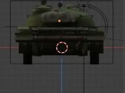russian t-55 tank russian Free low-poly 3D model