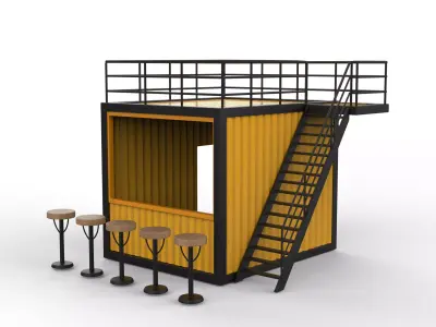 Container Kiosk 3D model