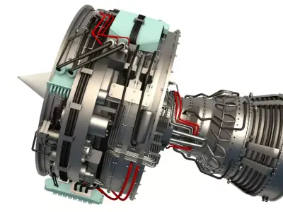 Aircraft engine 3D model from CGTrader