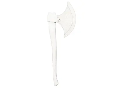 Ax Medieval Low-poly 3D model 6
