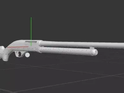 Shotgun 3D model