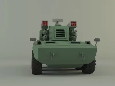 Anti aircraft Surface to air missile SAM 3D model