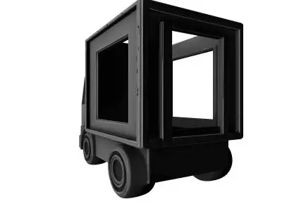 Decorative Van Truck Tail Model 3D print model