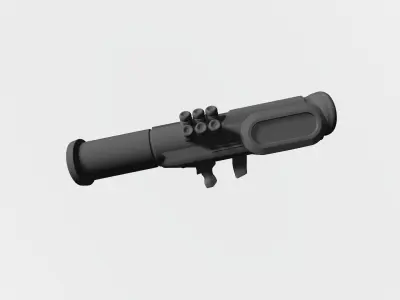Firearms from future 3D print model