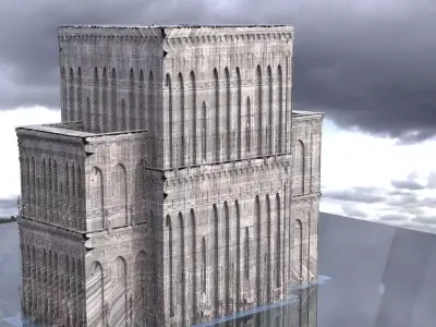 Mansion house Horror Hallway collection 3 models 3D model