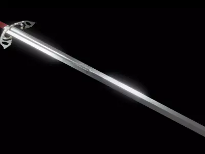 The Tizona Sword of the Cid Low-poly 3D model