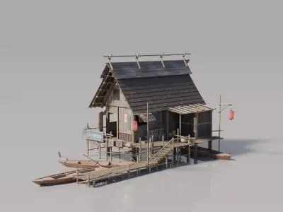 Traditional Japanese House 20 3D model