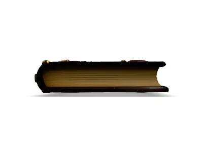 Ornate LeatherBound Antique Book Low-poly 3D model