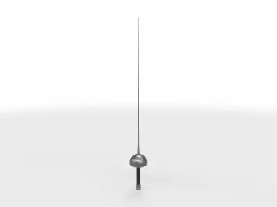 fencing sword 02  3D model