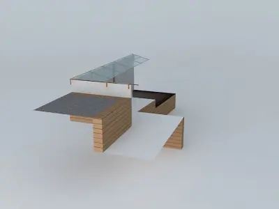 System Aquaponico 03 Aquaponics Beira Mar 1 Tank 1 IBC 6 beds... 3D model