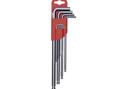 Hex Key Set 3D model
