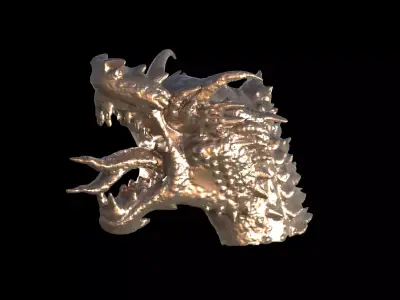 Dragon Monolith Head  3D model