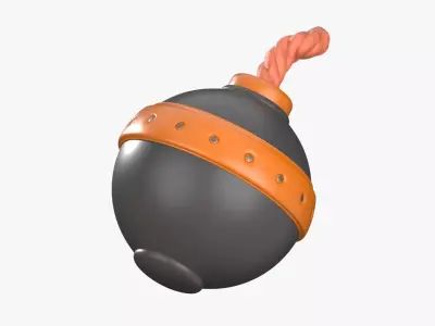 Bomb 3D Illustration 3D model purchase