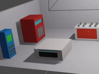 genarator room  Free low-poly 3D model