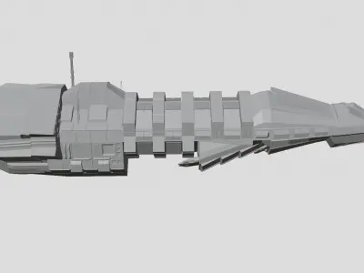 Spaceship Battle Cruiser 3D model