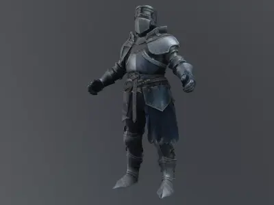 medieval knight 3D model