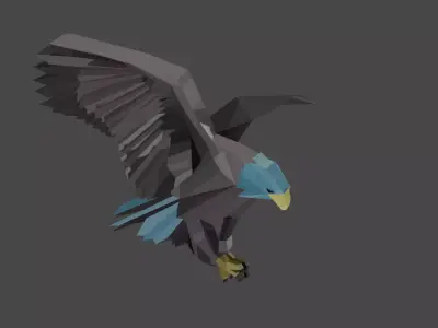 eagle Low-poly 3D model purchase