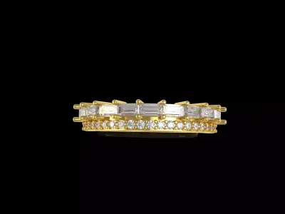 Twe Wave Ring 3D print model