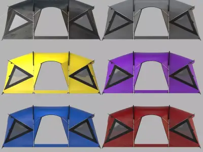 Tent Collection of 6 3D model