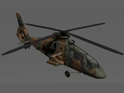 Japan Ground Self-Defense Force OH-1 Reconnaissance heli NINJA 3D model