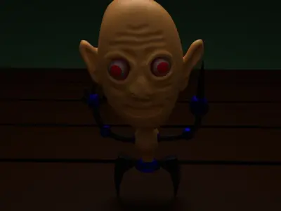 jack the psycho Low-poly 3D model