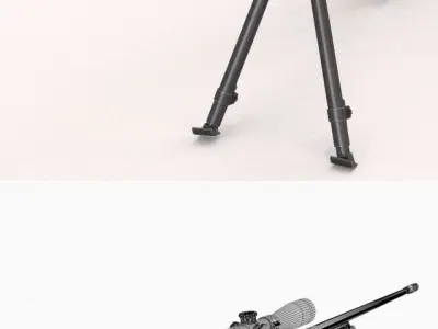 Sniperrifle camouflage rifle 3D model