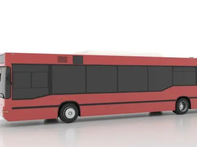 Avtomontaza - Mercedes-Benz O405GN Low-poly 3D model