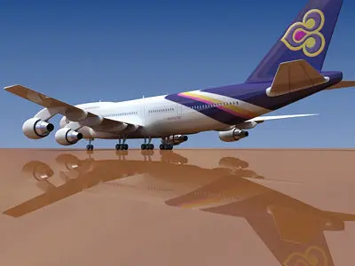 Thai Airways Boeing 3D model