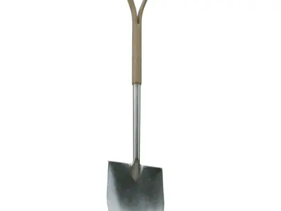 Garden Shovel Low-poly 3D model