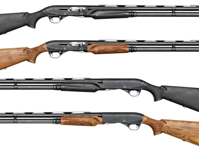 BENELLI M2 SHOTGUN Low-poly 3D model