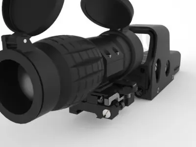 EOTech 3x FTS Magnifier 3D model