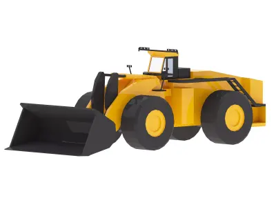 Loader Mining L2530 Simplified Low-poly 3D model